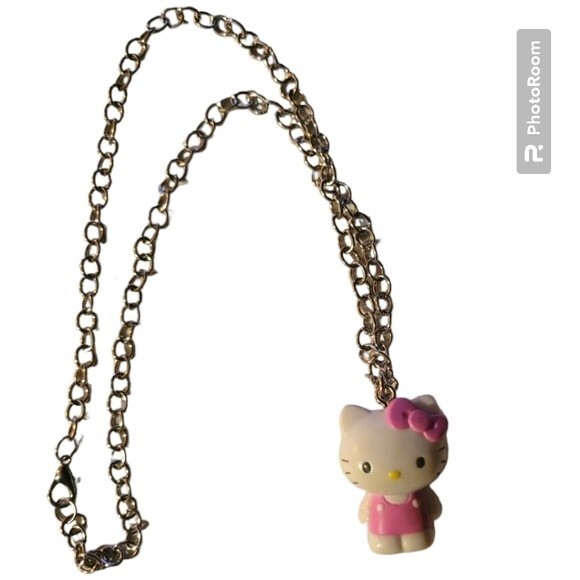 Upcycled Kitty Necklace - Picture 2 of 5